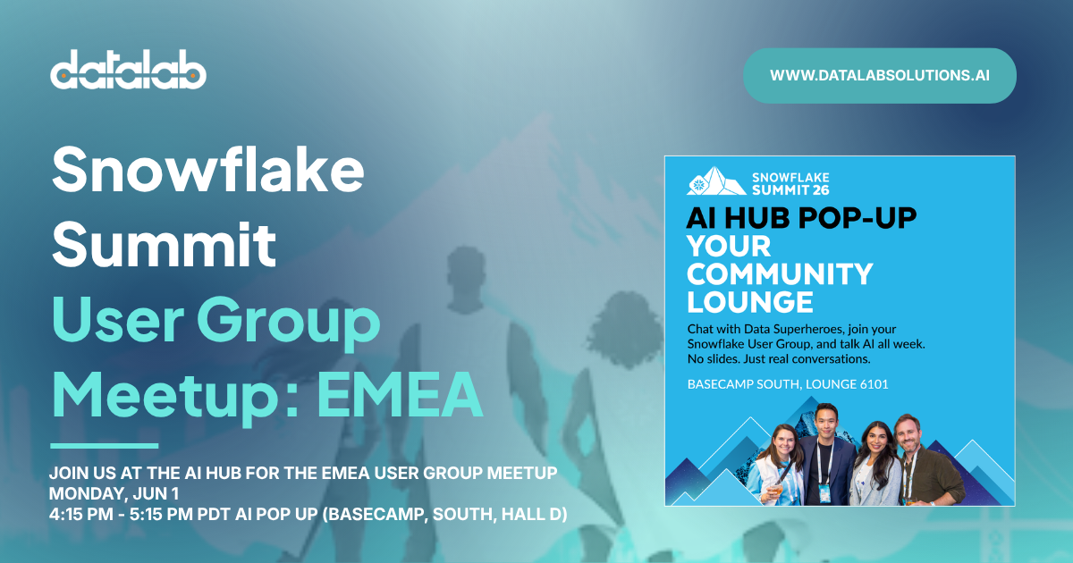 EMEA User Group Meetup at Snowflake Summit 2026