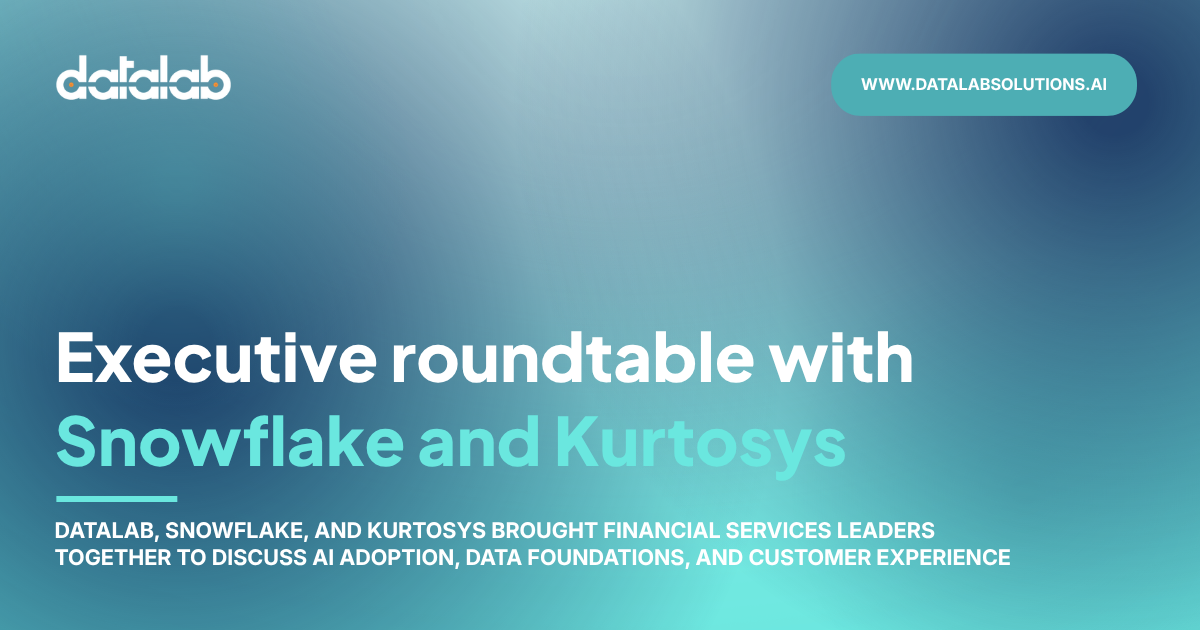 Executive roundtable explores AI and data strategy in financial services