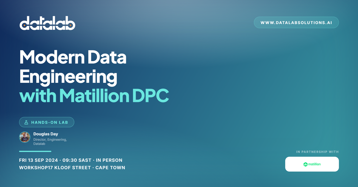 Hands-on Lab: Modern Data Engineering with Matillion DPC