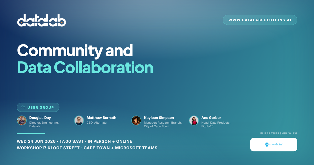 Snowflake User Group Cape Town: Community and Data Collaboration